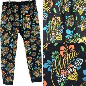 Aloha Mr Hand Mens Tropical Pajama Lounge Pants size XL Fleece 2022 Fast Times